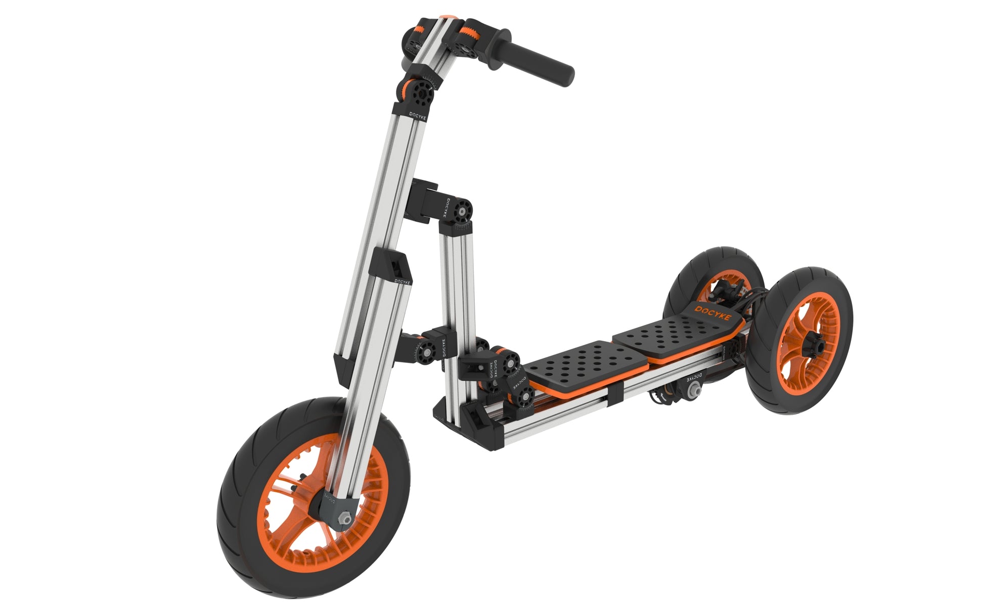 Modular Design High Strength Material Electric Innovation Kart, More Than 20 Kinds Of Assembly Methods, Suitable For Outdoor Sports, Parent Child Interaction,Promotion Plus A S Kit Orange Abs Steel Q235