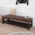 Bedroom End Of Bed Bench Tufted Upholstered End Of Bed Bench End Of Bed Entrance Shoe Bench, 60