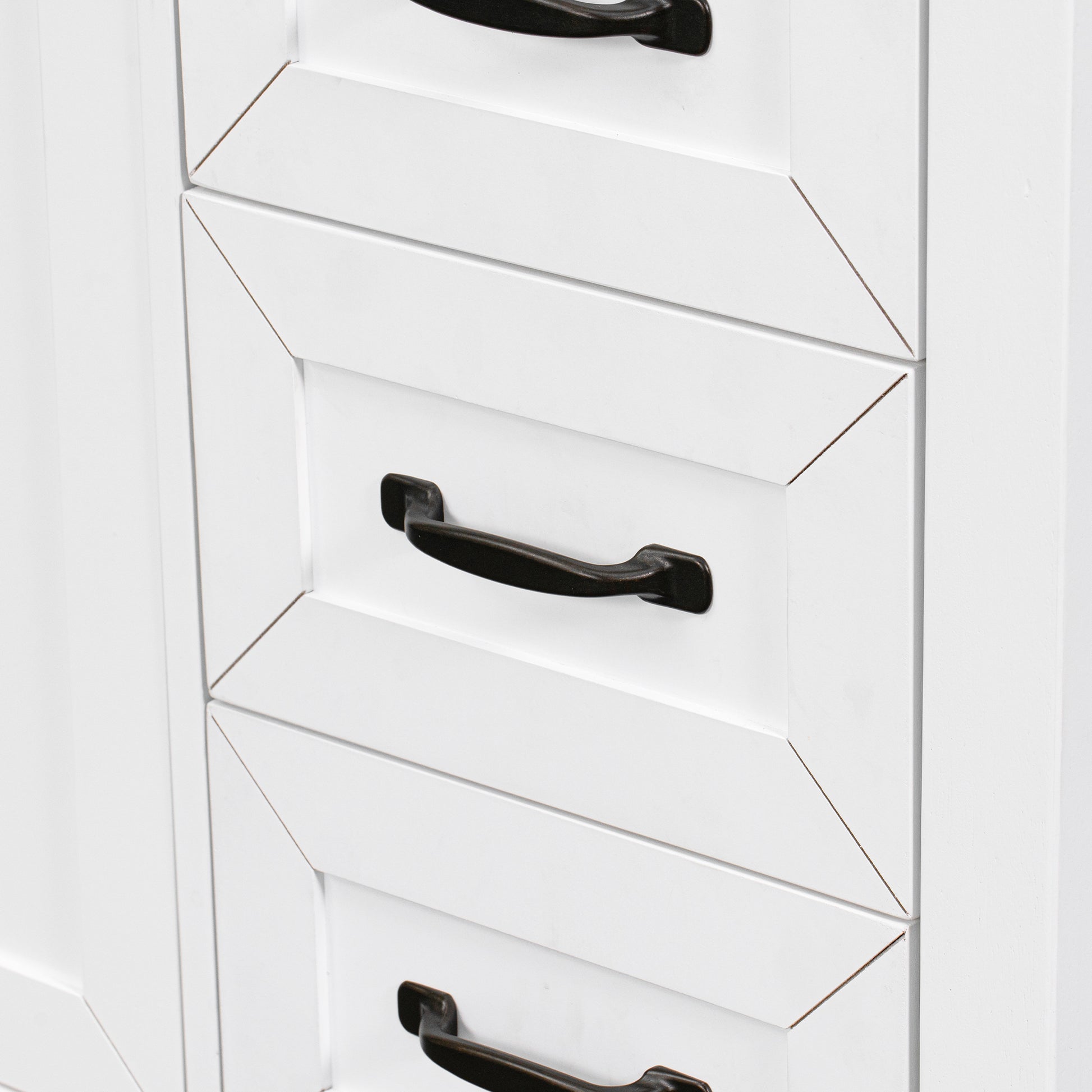 36" Bathroom Vanity With Sink Combo, White Bathroom Cabinet With Drawers, Solid Frame And Mdf Board Old Sku:Jl000007Aak White Solid Wood Mdf