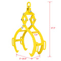 4 Claw Timber Log Lifting Logging Tongs Grabber Tong 28