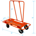 Heavy Duty Drywall Sheet Cart & Panel Dolly 2400Lbs Load Capacity,Panel Service Cart ,8
