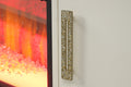 Jasmine Tv Stand With Electric Fireplace In Beige Beige Primary Living Space Modern Acacia Upholstered Wood Electric