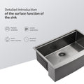 33 Black Farmhouse Sink Workstation 33 Inch Kitchen Sink Gunmetal Black Stainless Steel 16 Gauge Apron Front Kitchen Sink Gunmetal Black Stainless Steel