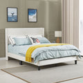 Queen Bed Frame Velvet Upholstered Bed Frame With Vertical Channel Tufted Headboard Beige Beige Solid Wood