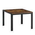 Nesting Coffee Table Set Of 2, Square Modern Stacking Table With Wood Finish For Living Room,Rustic Brown Rustic Brown Mdf