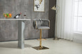 Coolmore Vintage Bar Stools With Back And Footrest Counter Height Dining Chairs 2Pc Set Grey Metal