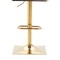 Coolmore Vintage Bar Stools With Back And Footrest Counter Height Dining Chairs 2Pc Set Pink Metal