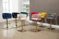 Coolmore Vintage Bar Stools With Back And Footrest Counter Height Dining Chairs 2Pc Set Mustard Metal