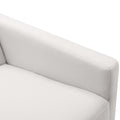Modern Upholstered Rocker Nursery Chair Plush Seating Glider Swivel Recliner Chair, Beige Beige Linen