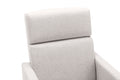 Modern Upholstered Rocker Nursery Chair Plush Seating Glider Swivel Recliner Chair, Tan Tan Linen