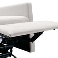 Modern Upholstered Rocker Nursery Chair Plush Seating Glider Swivel Recliner Chair, Beige Beige Linen