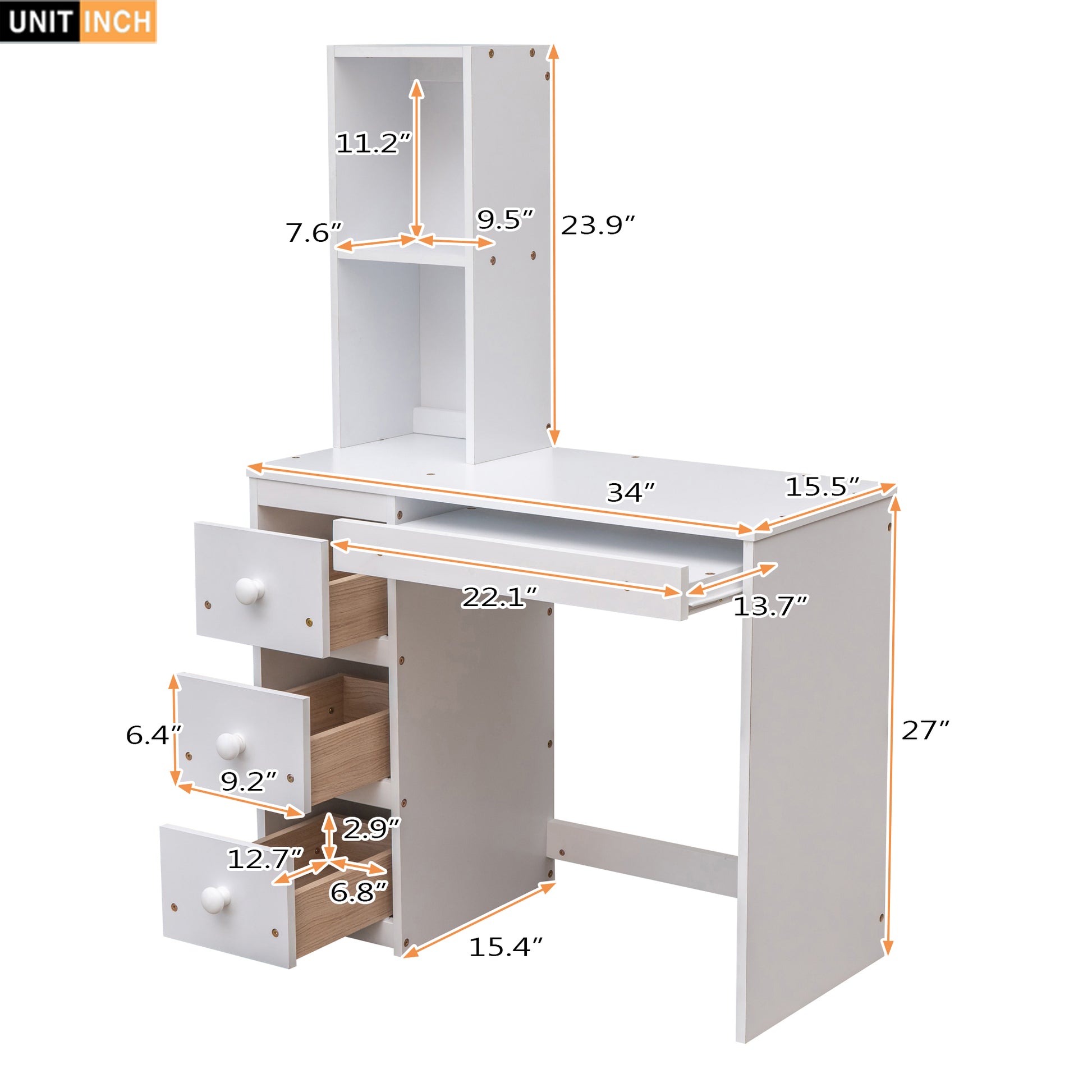 Twin Size Loft Bed With A Stand Alone Bed, Storage Staircase, Desk, Shelves And Drawers, White White Pine