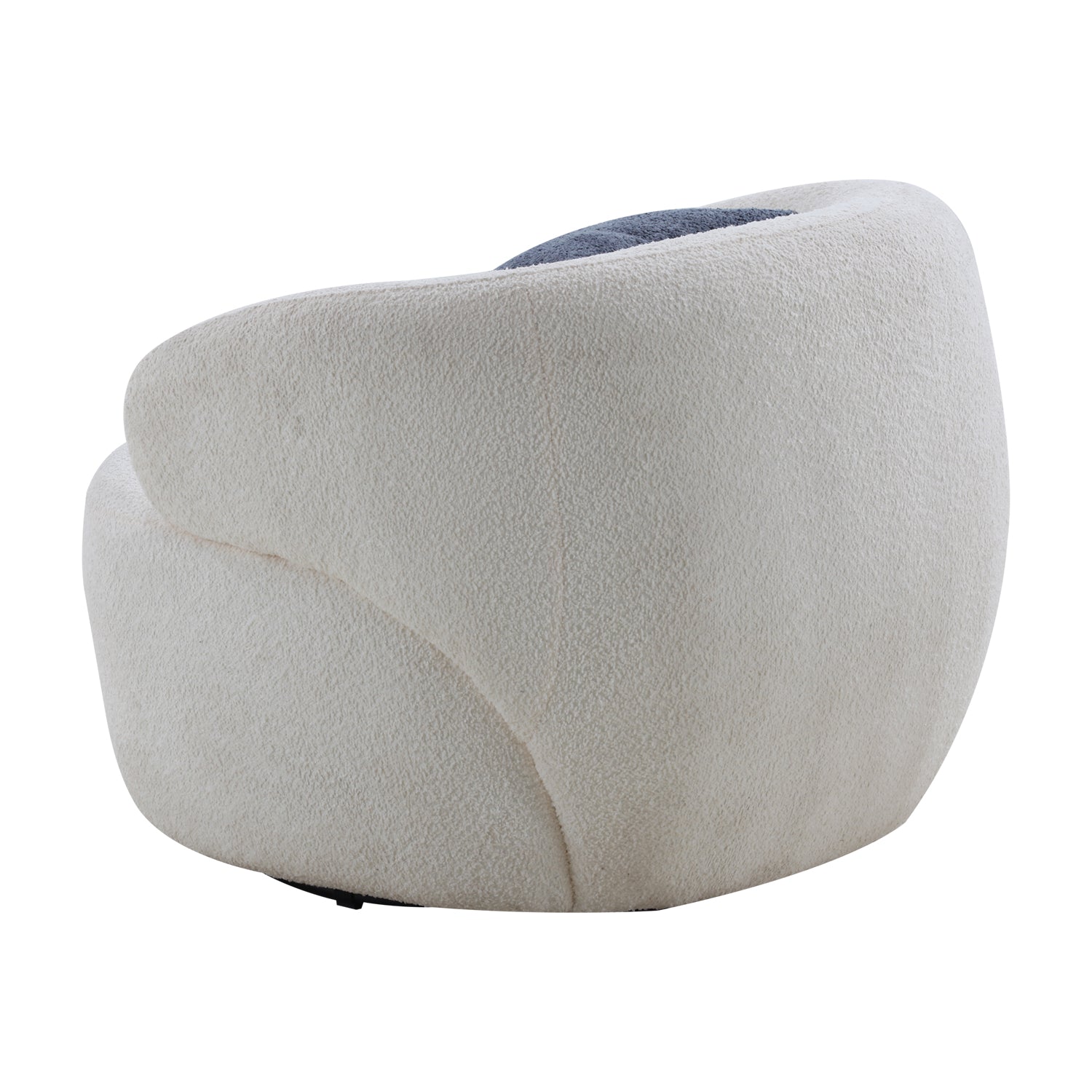 Swivel Barrel Chair Living Room, Single Chair For Small Space Comfy Round Sofa Chair Boucle Accent Chair Circle Sherpa, Arm Chair Reading Room Chair Lounge Chair Bedroom Club Beige Beige Upholstered