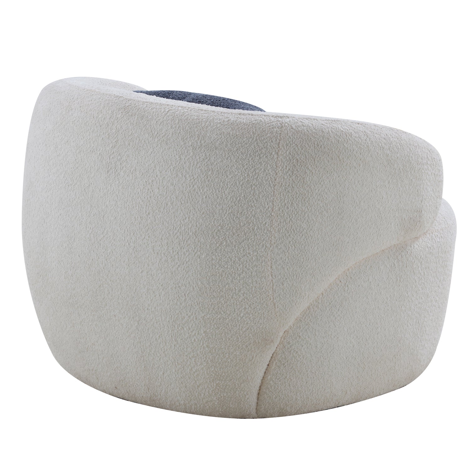 Swivel Barrel Chair Living Room, Single Chair For Small Space Comfy Round Sofa Chair Boucle Accent Chair Circle Sherpa, Arm Chair Reading Room Chair Lounge Chair Bedroom Club Beige Beige Upholstered