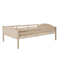 Full Over Twin & Twin Bunk Bed, Velvet Triple Bunk Bed With Drawers And Guardrails, Beige Beige Velvet