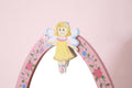 Olivia The Fairy Girls Wooden Standing Mirror Pink Mdf