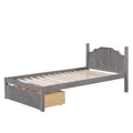 Full Over Twin & Twin Bunk Bed, Velvet Triple Bunk Bed With Drawers And Guardrails, Gray Gray Velvet