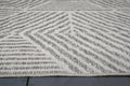 Pyramids Stone Neutral Indoor Outdoor Polypropylene Area Rug 5X8 Light Gray Polypropylene