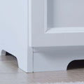 White Bookcase Book Shelf Storage Unit With Book Display Organizer Drawers Classic White Color White Mdf