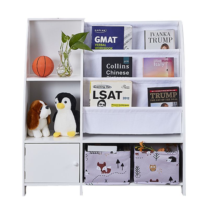 Victoria Kids Bookcase With Toy Storage White Mdf