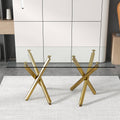 Large Modern Minimalist Rectangular Glass Dining Table For 6 8 With 0.39