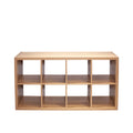 Smart Cube 8 Cube Organizer Storage With Opened Back Shelves,2 X 4 Cube Bookcase Book Shleves For Home, Office ,Walnut Color Walnut Mdf