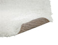 White Area Shag Rug 5X8 White Polyester