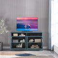 Tv Stand, Buffet Sideboard Console Table, Dark Teal Teal Primary Living Space Adjustabel Shelves Mdf