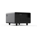 Modern Smart Side Table With Built In Fridge, Wireless Charging, Temperature Control, Power Socket, Usb Ports, Outlet Protection, Induction Light, Black Black Built In Outlets Or Usb Standing Desk Converter Primary Living Space Luxury,Modern Freestanding