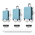 3 Piece Luggage Sets Abs Lightweight Suitcase With Two Hooks, Spinner Wheels, Tsa Lock, 20 24 28 Green Green Abs