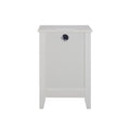 Set Of 2 Pcs White 3 Drawer Nightstand With Charging Station And Usb Ports & Power Outlets,Wooden Bed Side Table End Table Modern Night Stands For Bedrooms White 3 Drawers Bedroom Particle Board Particle Board