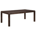 Contemporary Dark Brown 5Pc Dining Set Table With Extension Leaf And 4X Upholstered Side Chairs Modern Dining Room Furniture Wood Wood Dark Brown Seats 4 Wood Dining Room Extendable Contemporary 4 Leg Rectangular Dining Table With Chair Wood