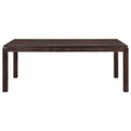 Contemporary Design Dark Brown Finish 1Pc Dining Table With Separate Extension Leaf Wooden Dining Furniture Brown Mix Dining Room Contemporary Solid Wood