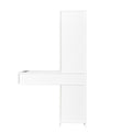 White Modern Simple Hair Desk, Multi Layer Storage, Large Storage Space White Mdf