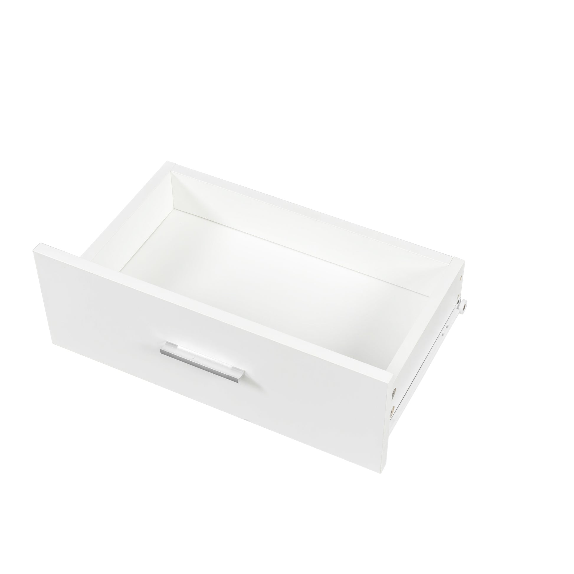 White Modern Simple Hair Desk, Multi Layer Storage, Large Storage Space White Mdf