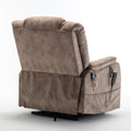 Lounge Chair Lift Chair Relax Sofa Chair Sitting Room Furniture Sitting Room Power Supply Elderly Electric Lounge Chair 180 Degree Lying Flat Beige Brown Cotton Velvet