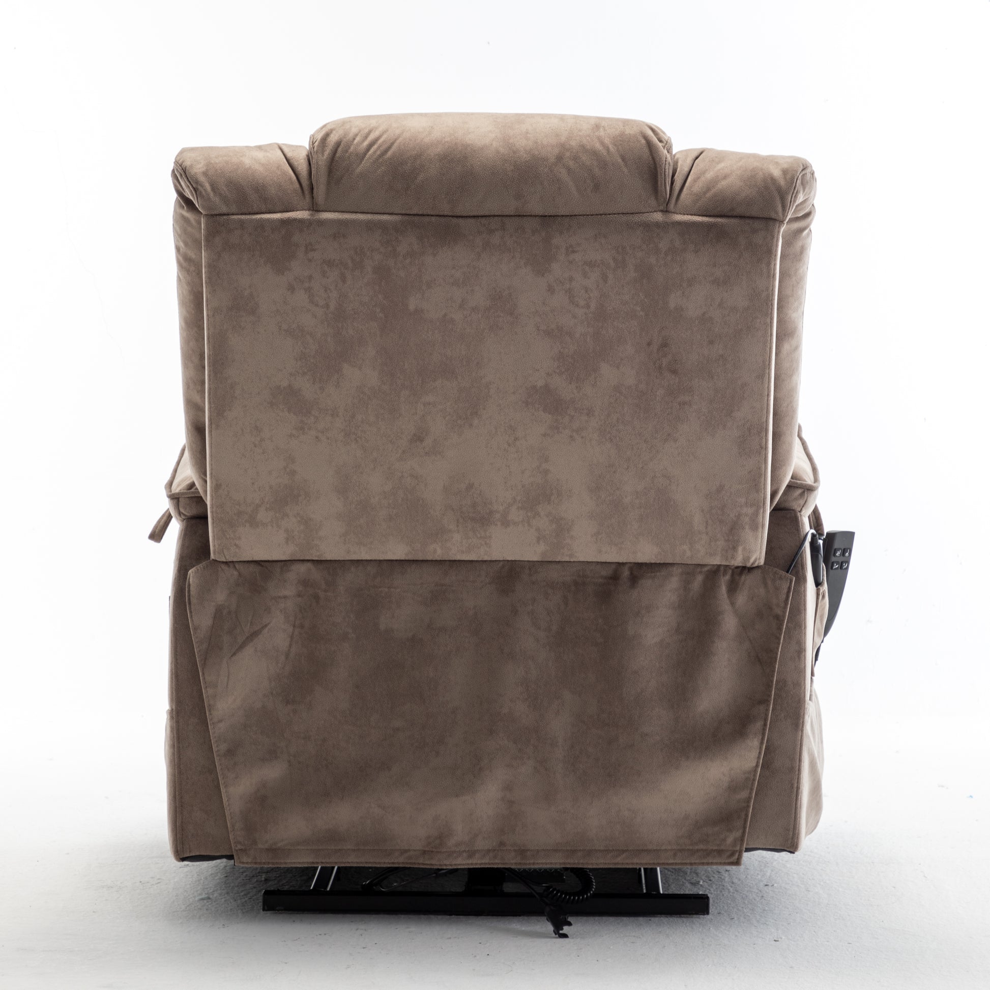 Lounge Chair Lift Chair Relax Sofa Chair Sitting Room Furniture Sitting Room Power Supply Elderly Electric Lounge Chair 180 Degree Lying Flat Beige Brown Cotton Velvet