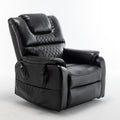 Lounge Chair Lift Chair Relax Sofa Chair Sitting Room Furniture Sitting Room Power Supply Elderly Electric Lounge Chair 180 Degree Lying Flat Black Cotton Pu