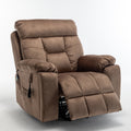 Recliners Lift Chair Relax Sofa Chair Livingroom Furniture Living Room Power Electric Reclining For Elderly Antique Brown Cotton Velvet