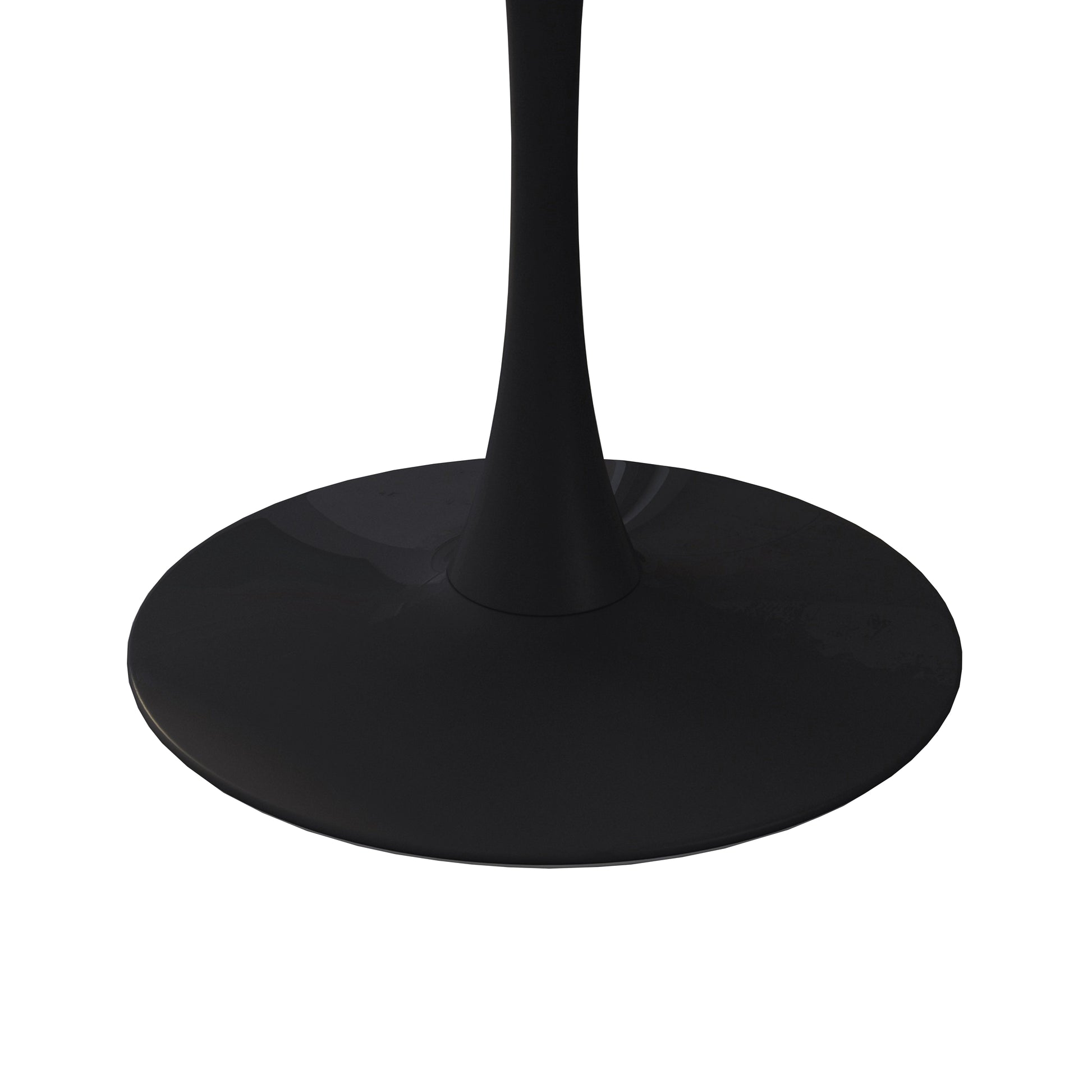 42"Modern Round Dining Table With Printed Oak Color Grain Table Top,Metal Base Dining Table, End Table Leisure Coffee Table Oak Mdf