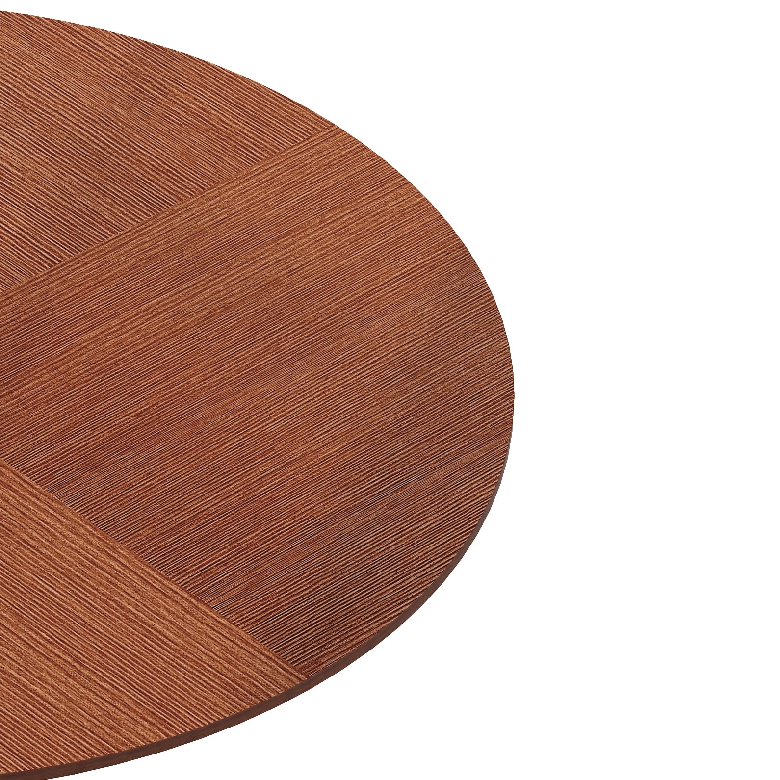 42"Modern Round Dining Table With Printed Oak Color Grain Table Top,Metal Base Dining Table, End Table Leisure Coffee Table Oak Mdf