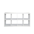 Smart Cube 8 Cube Organizer Storage With Opened Back Shelves,2 X 4 Cube Bookcase Book Shleves For Home, Office White White Mdf