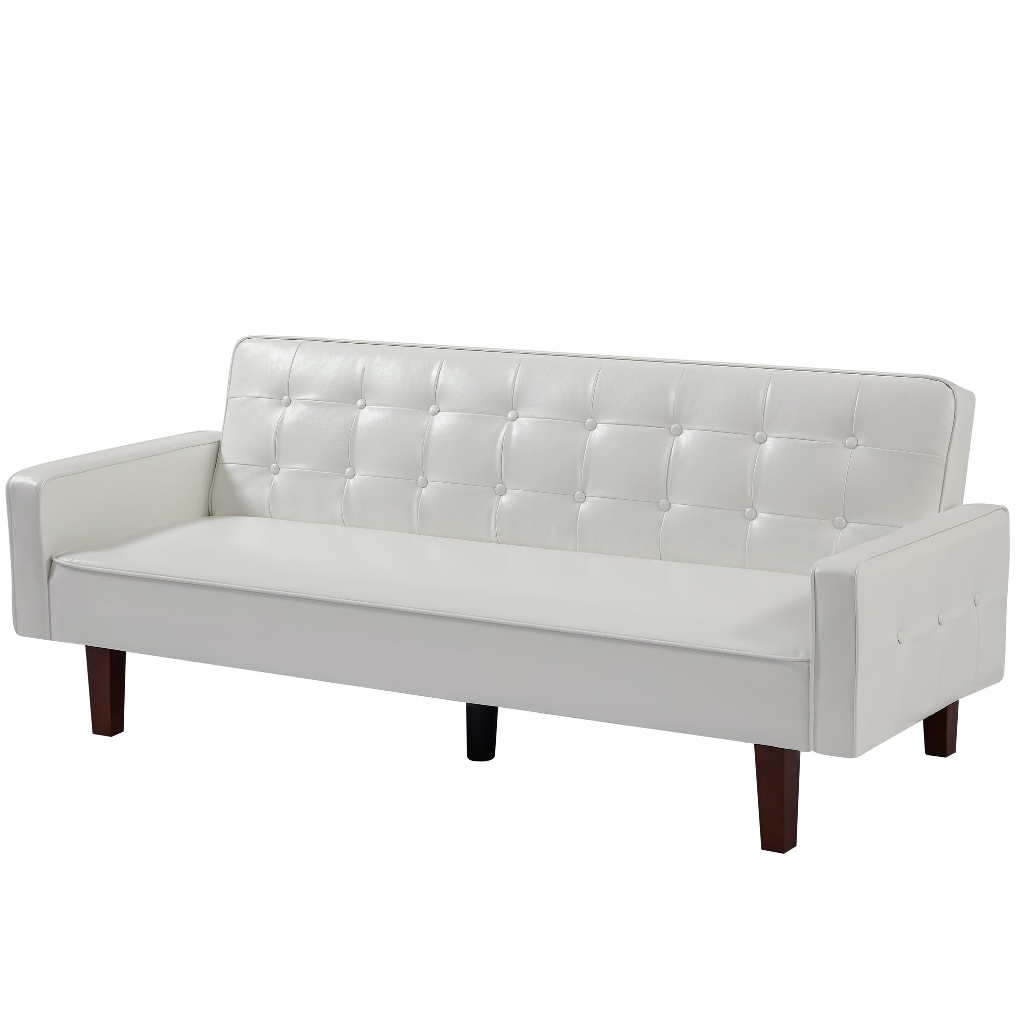 Jh6003 Sofa & Sofa Bed White Pu White Pu