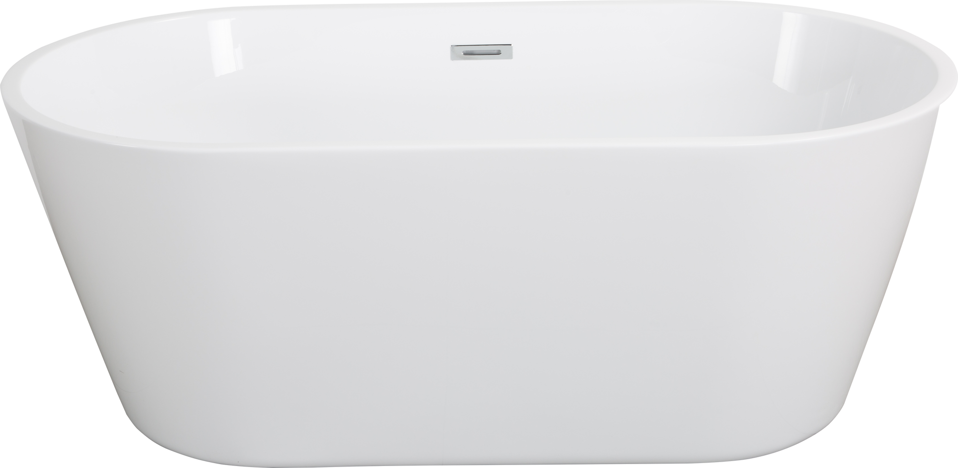 55" Acrylic Freestanding Bathtub, Contemporary Soaking Tub With Chrome Overflow And Drain In High Gloss White Finish, Cupc Certified For Quality Assurance 55.12" * 31.1", 22A02 55 White Fiberglass Acrylic