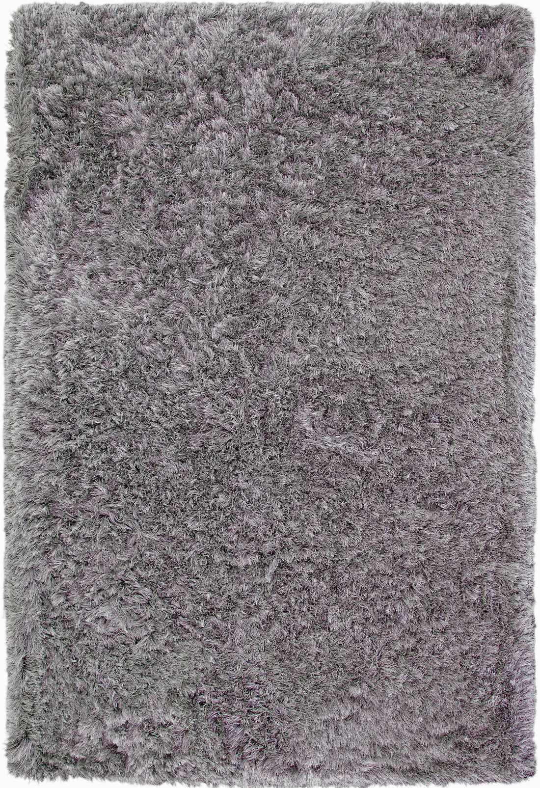 Shag Grey Area Rug 8X10 Grey Polyester