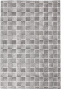 Nantucket White And Gray Polypropylene Indoor Outdoor Area Rug 5X8 White Polypropylene