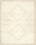 Benzara Beige And White Viscose Area Rug 5X8 Beige Viscose