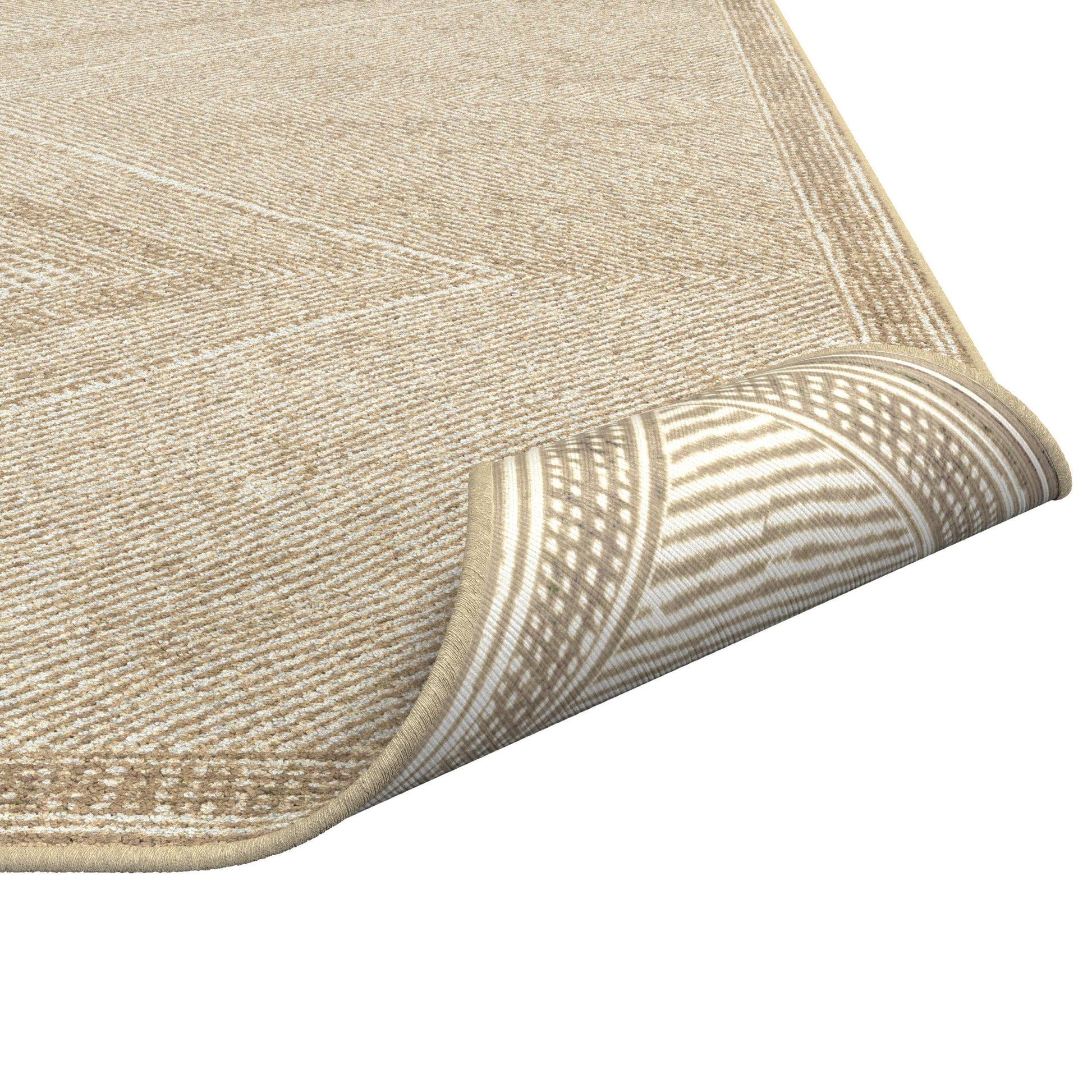 Benzara Beige And White Viscose Area Rug 8X10 Beige Viscose