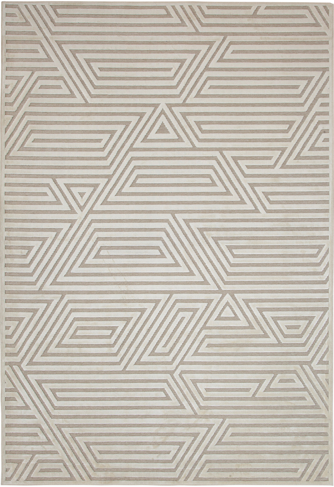 Orbit Ivory Area Rug 8X10 Ivory Chenille