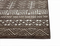 Ambbrown, Natural And Ivory Area Rug 5X8 Brown Viscose